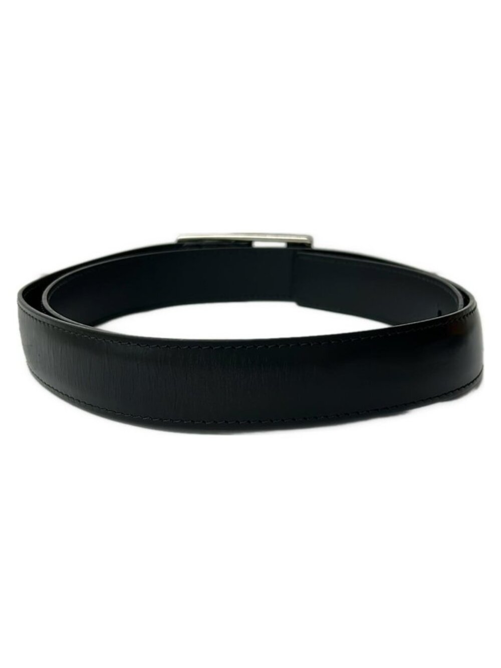 ★SOLD★ Louis Vuitton Belt Ceinture Mirage 30 Black Silver Leather - Picture 2 of 8